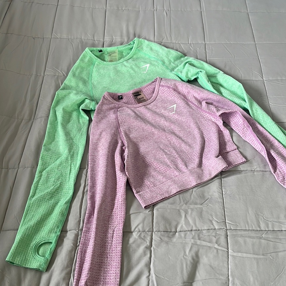 Gymshark cropped long sleeve bundle